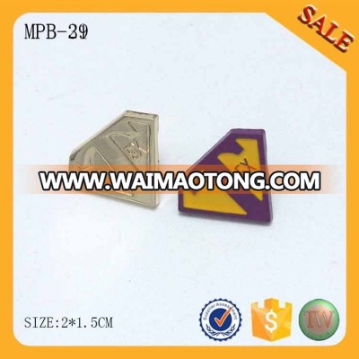 MPB31 Fashion design colorful custom made enamel badge clip safety pin